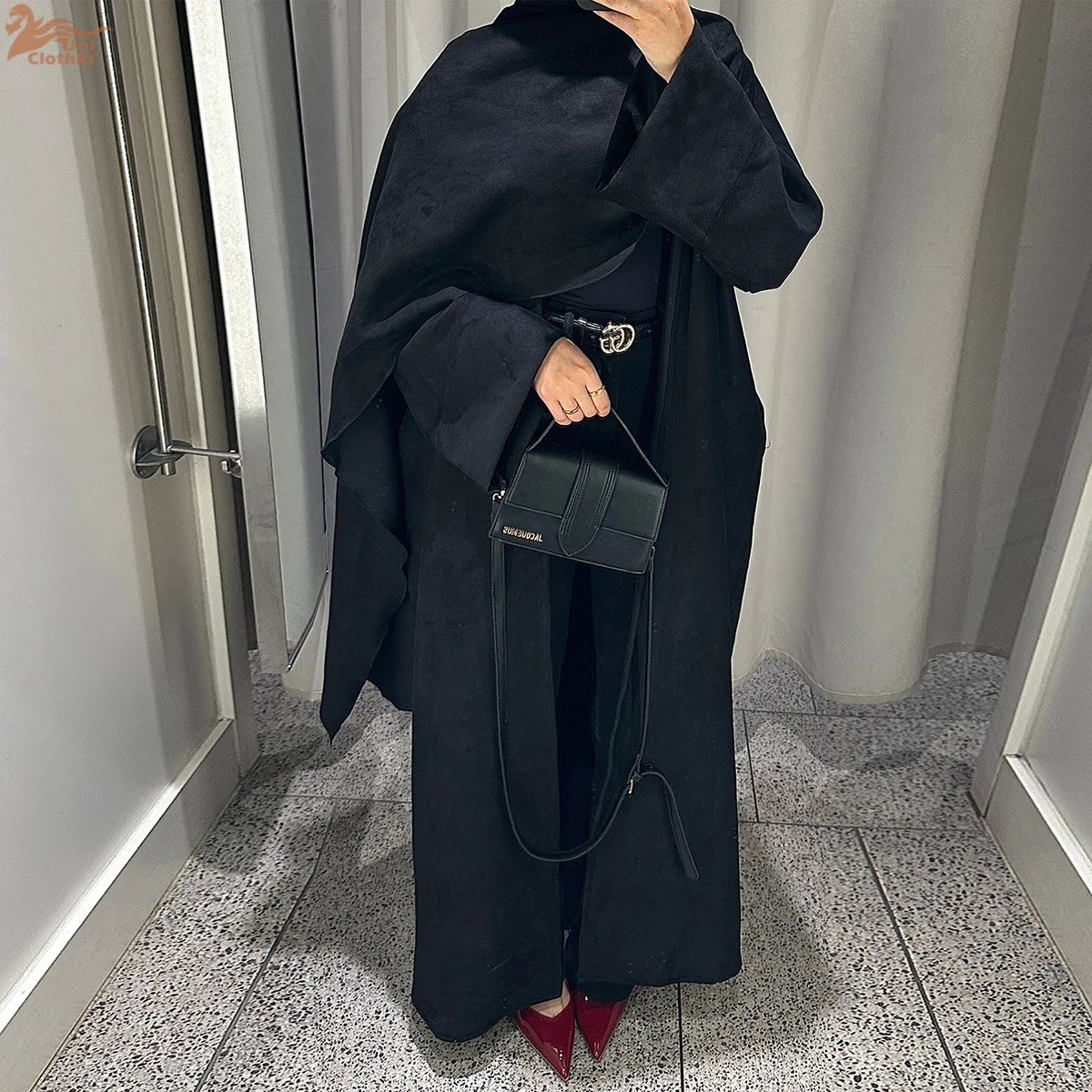 Elegant Dubai Modest Abaya Dress with Attached Cape Eid Arabic Women Muslim Cardigan Winter Islamic Travel Outfit Turkey Kaftan
Elegant Dubai Modest Abaya Dress with Attached Cape Eid Arabic Women Muslim Cardigan Winter Islamic Travel Outfit Turkey Kaftan