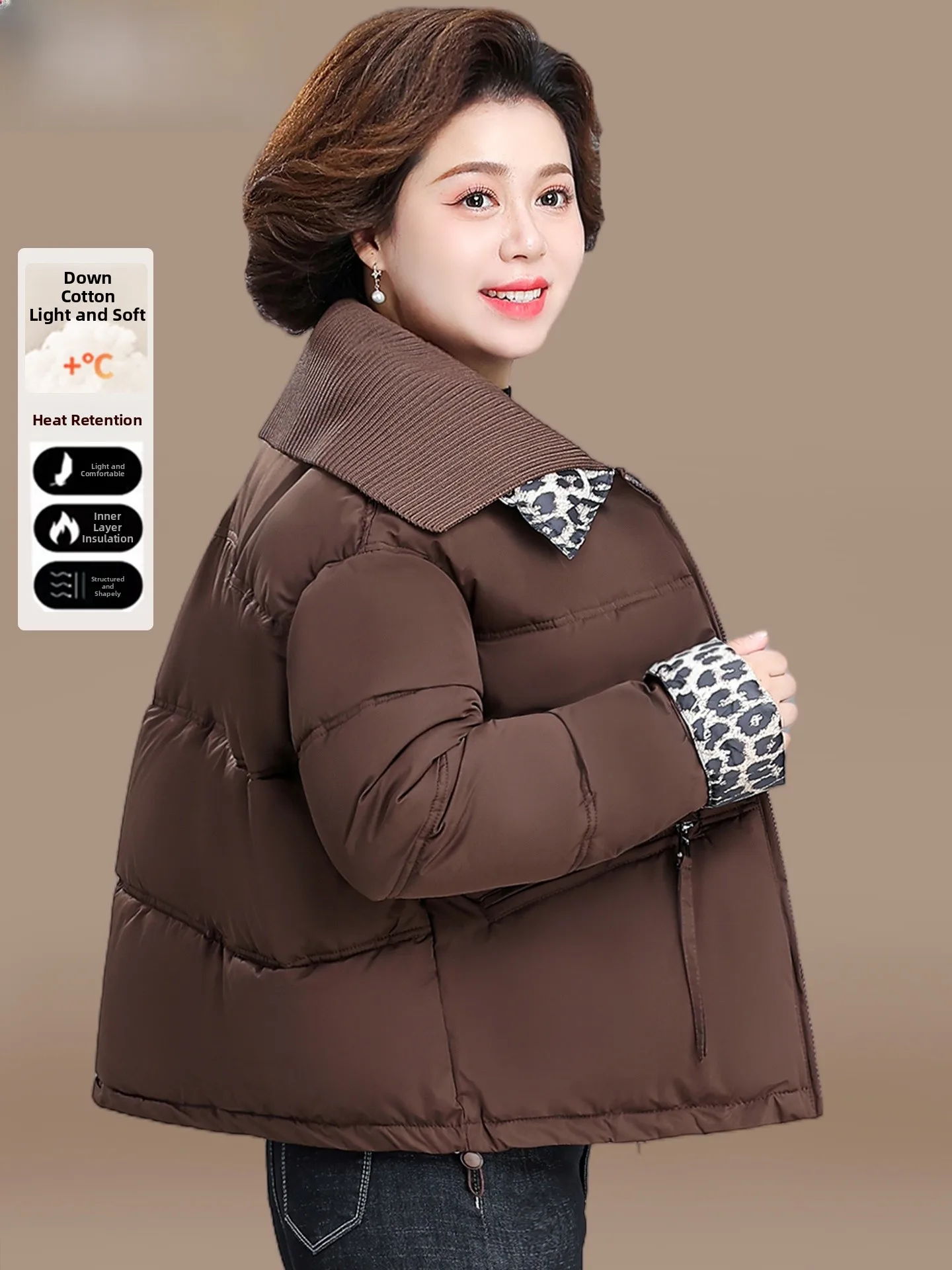 Женская утепленная куртка Sli для взрослых женщин среднего и позднего возраста, осенне-зимняя, теплая, модная, свободного кроя, однотонная
Женская утепленная куртка Sli для взрослых женщин среднего и позднего возраста, осенне-зимняя, теплая, модная, свободного кроя, однотонная