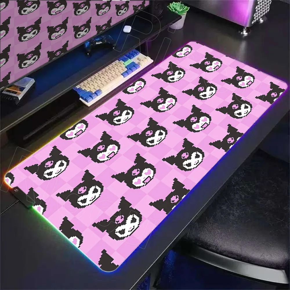 RGB Kuromi Desk Mat HD Cute Purple Anime Girl Mousepad Company Keyboard Pad Gaming Mouse Pad Game Mats Pc Gamer Girls Table Mats
RGB Kuromi Desk Mat HD Cute Purple Anime Girl Mousepad Company Keyboard Pad Gaming Mouse Pad Game Mats Pc Gamer Girls Table Mats