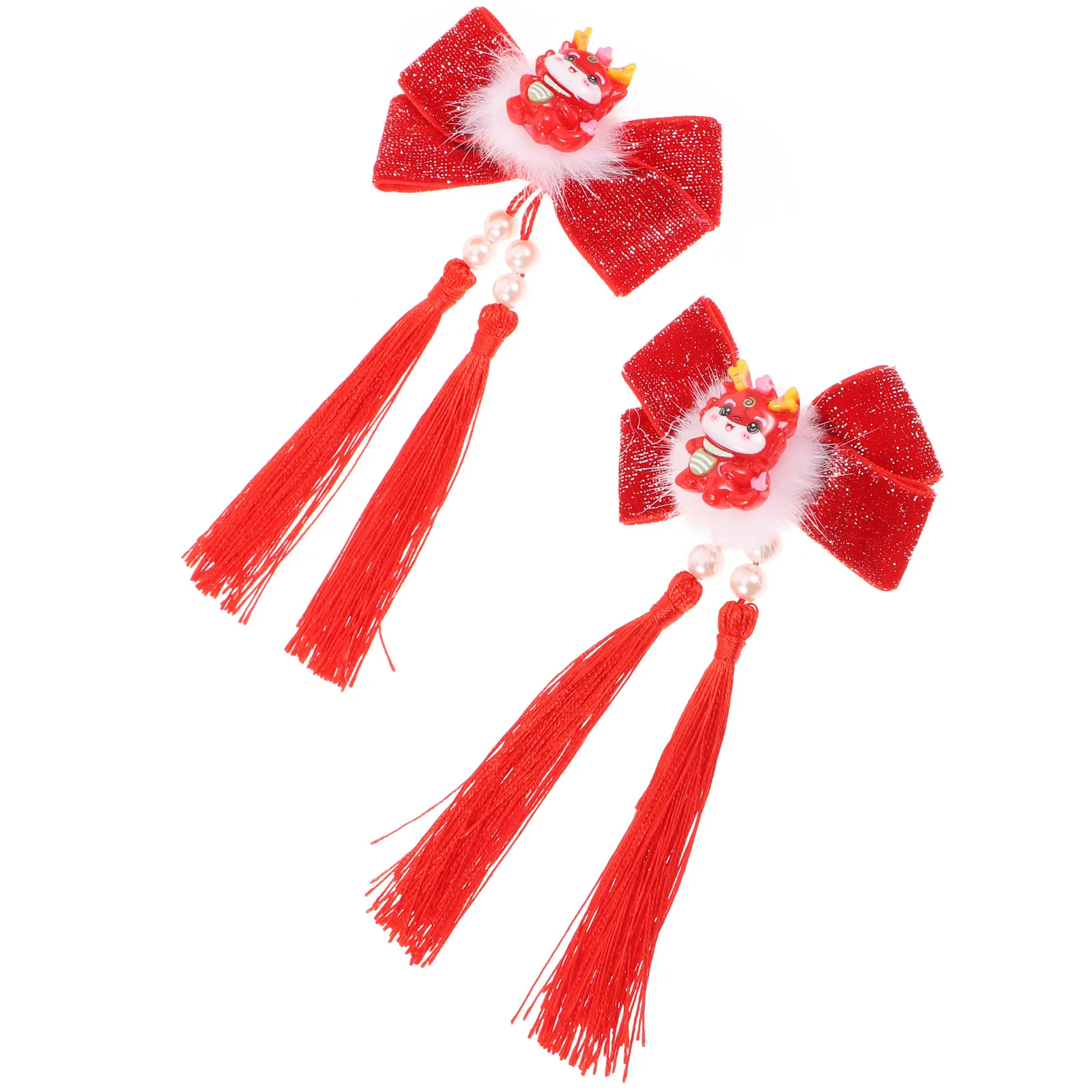 1 Pair Bow Hair Clips Women Tassel Hairpins Dragon Design Chinese New Year Wedding Party Hair Accessories for
1 Pair Bow Hair Clips Women Tassel Hairpins Dragon Design Chinese New Year Wedding Party Hair Accessories for
