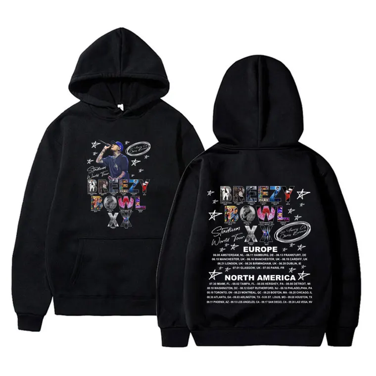 Rapper Chris Brown Hip Hop Fashion Pop Music Print Hoodie Breezy Bowl XX Tour 2025 Sweatshirt Men Women Vintage Pullover Hoodies
Rapper Chris Brown Hip Hop Fashion Pop Music Print Hoodie Breezy Bowl XX Tour 2025 Sweatshirt Men Women Vintage Pullover Hoodies
