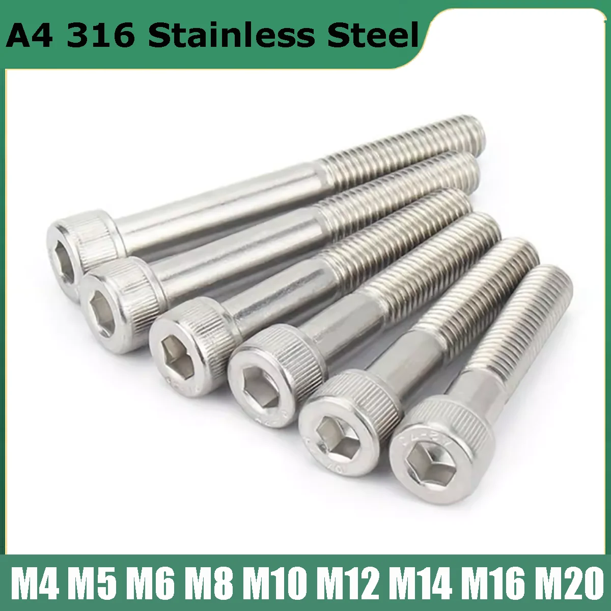 A4 316 Stainless Steel Partical Thread Allen Bolts Hexagon Hex Socket Cap Head Half Tooth Screws M4 M5 M6 M8 M10 M12 M14 M16 M20
A4 316 Stainless Steel Partical Thread Allen Bolts Hexagon Hex Socket Cap Head Half Tooth Screws M4 M5 M6 M8 M10 M12 M14 M16 M20