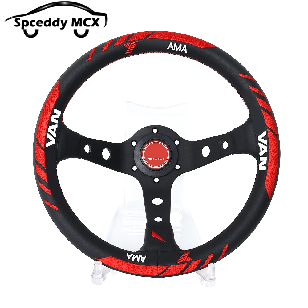 Racing 13inch 320 Deep Dish Steering Wheel Real Leather JDM Japan Style Embroidery
Racing 13inch 320 Deep Dish Steering Wheel Real Leather JDM Japan Style Embroidery