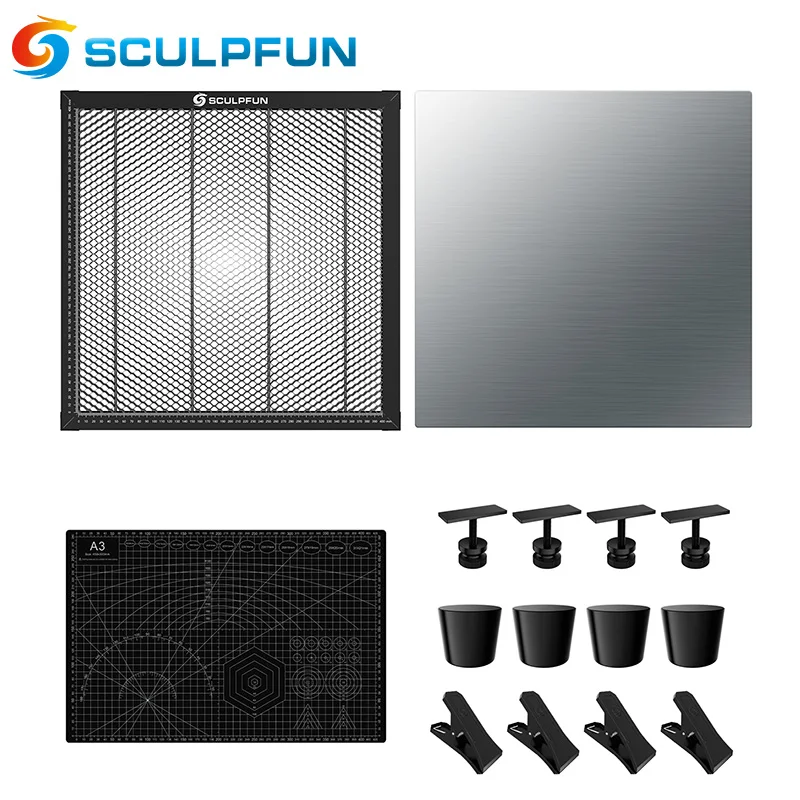 SCULPFUN H3 400x400mm Laser Cutting Honeycomb Panel Workbench Suitable For Diode CO2 Laser Engraving Machine
SCULPFUN H3 400x400mm Laser Cutting Honeycomb Panel Workbench Suitable For Diode CO2 Laser Engraving Machine