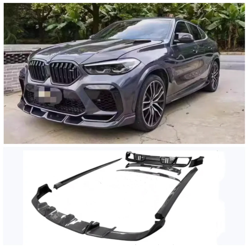 For BMW X6M G06 F96 2019-2023 High Quality Real Carbon Fiber Bumper Front Lip Rear Diffuser Spoiler Side Skirt Exhaust Body Kit
For BMW X6M G06 F96 2019-2023 High Quality Real Carbon Fiber Bumper Front Lip Rear Diffuser Spoiler Side Skirt Exhaust Body Kit