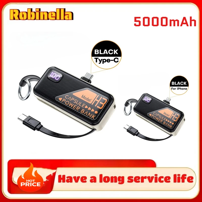 Портативный мини-аккумулятор-брелок 5000 мАч с быстрой зарядкой, совместимый с iPhone, Huawei, Xiaomi
Портативный мини-аккумулятор-брелок 5000 мАч с быстрой зарядкой, совместимый с iPhone, Huawei, Xiaomi