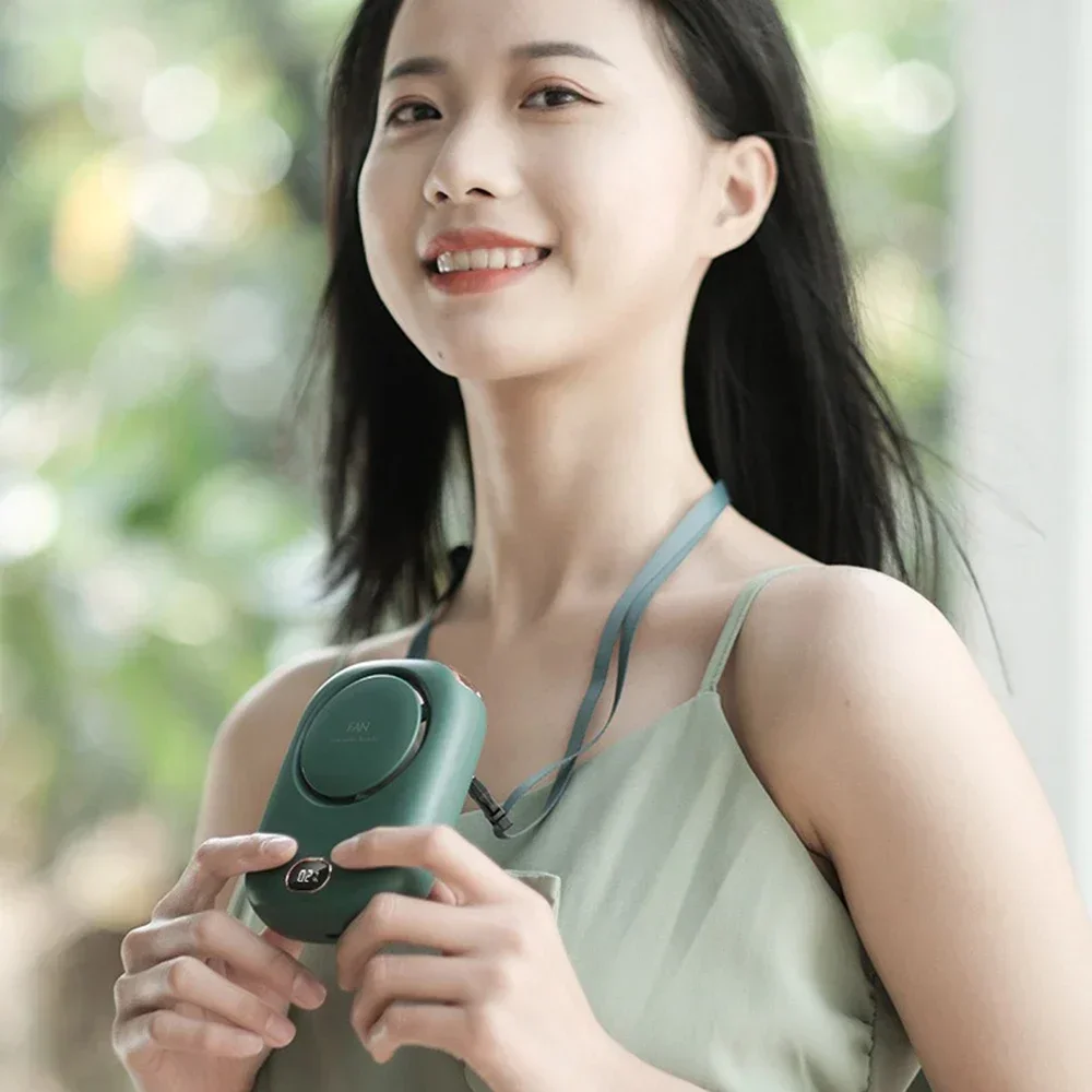 Portable Handheld Small Fan New Mini Digital Display Hanging Neck Fan Outdoor Creative USB Charging Hanging Waist Fan Ventilador
Portable Handheld Small Fan New Mini Digital Display Hanging Neck Fan Outdoor Creative USB Charging Hanging Waist Fan Ventilador