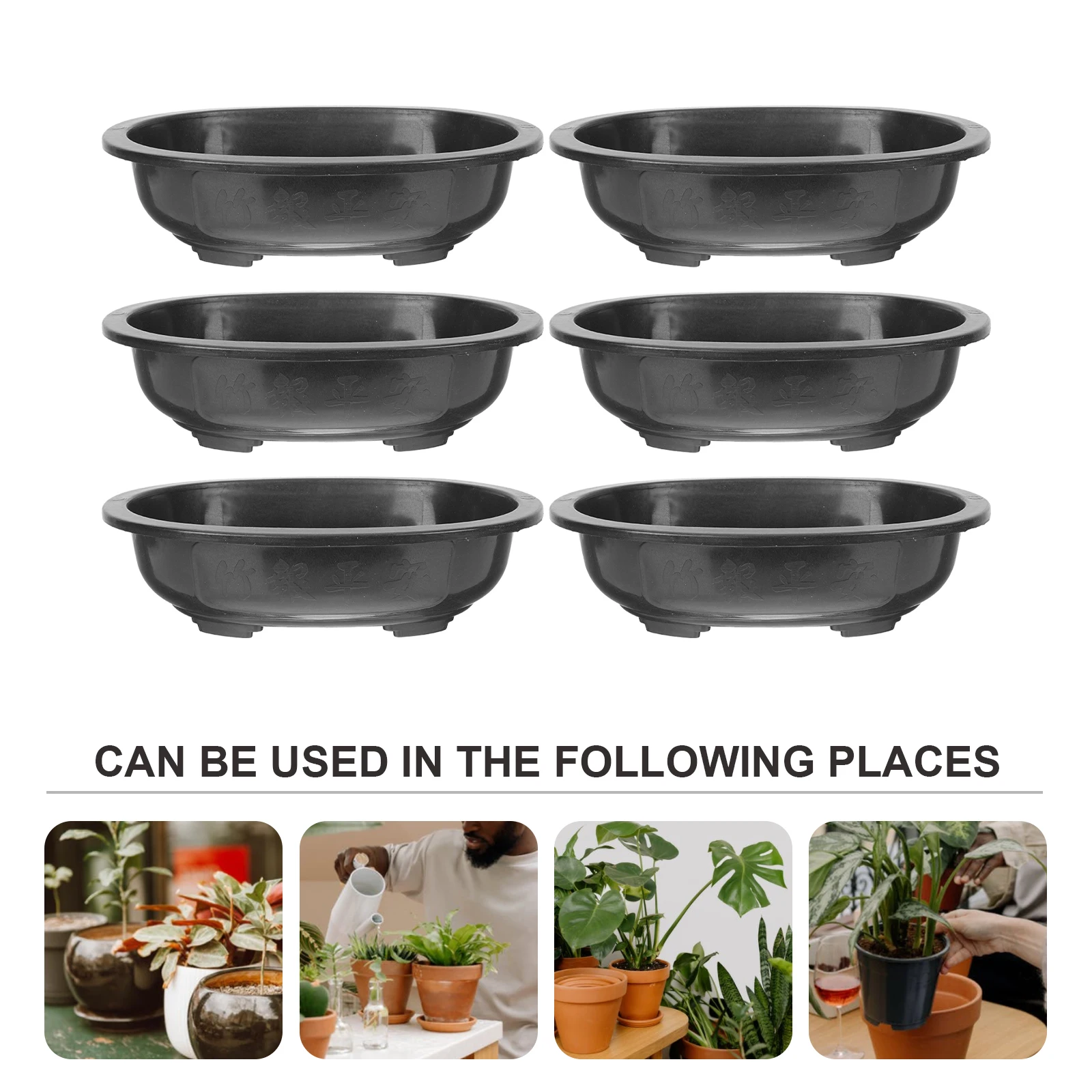 6pcs Planting Pp Bonsai Planter Modern Gardening Safe Plant Pot Durable Flower Pot Plastic Flowerpot Indoor Green
6pcs Planting Pp Bonsai Planter Modern Gardening Safe Plant Pot Durable Flower Pot Plastic Flowerpot Indoor Green