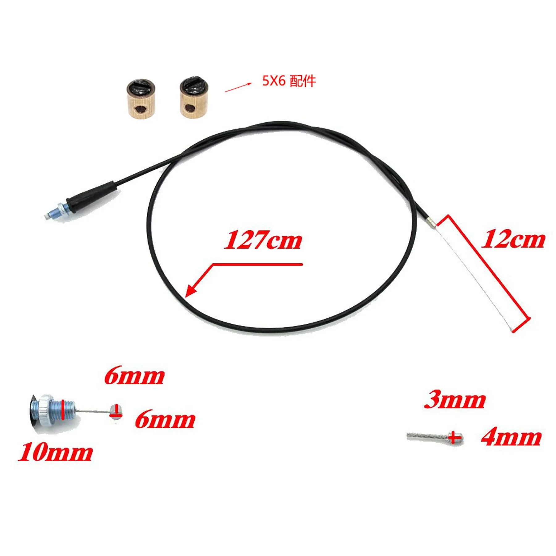 USERX Universal Throttle Cable Casing Long Inner Wire 127CM For 50-125CC Manco ASW Go Kart Go Cart
USERX Universal Throttle Cable Casing Long Inner Wire 127CM For 50-125CC Manco ASW Go Kart Go Cart