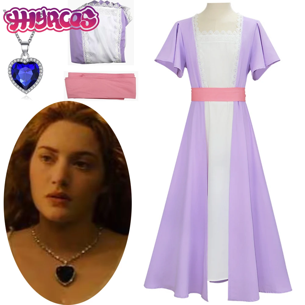 Gown Dress Rose Cosplay Dress Outfits Movie Titanics Rose DeWitt Bukater Cosplay Costume Halloween Carnival Party Evening Party
Gown Dress Rose Cosplay Dress Outfits Movie Titanics Rose DeWitt Bukater Cosplay Costume Halloween Carnival Party Evening Party