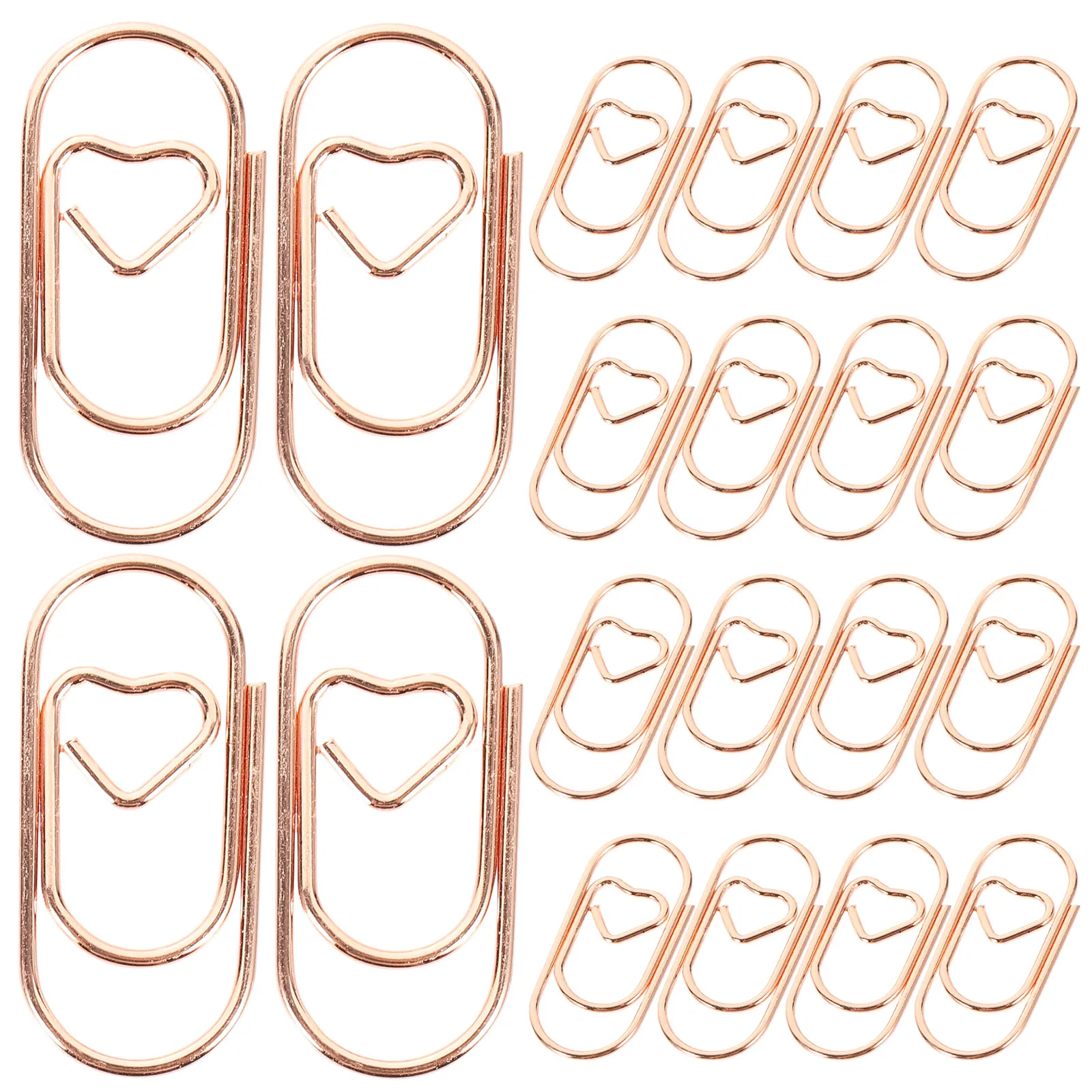 100pcs Mini Heart Paper Clips 20mm Rose Gold Office Supplies Cute Bookmarks Photo Albums Cards Envelopes DIY Metal Knitting
100pcs Mini Heart Paper Clips 20mm Rose Gold Office Supplies Cute Bookmarks Photo Albums Cards Envelopes DIY Metal Knitting