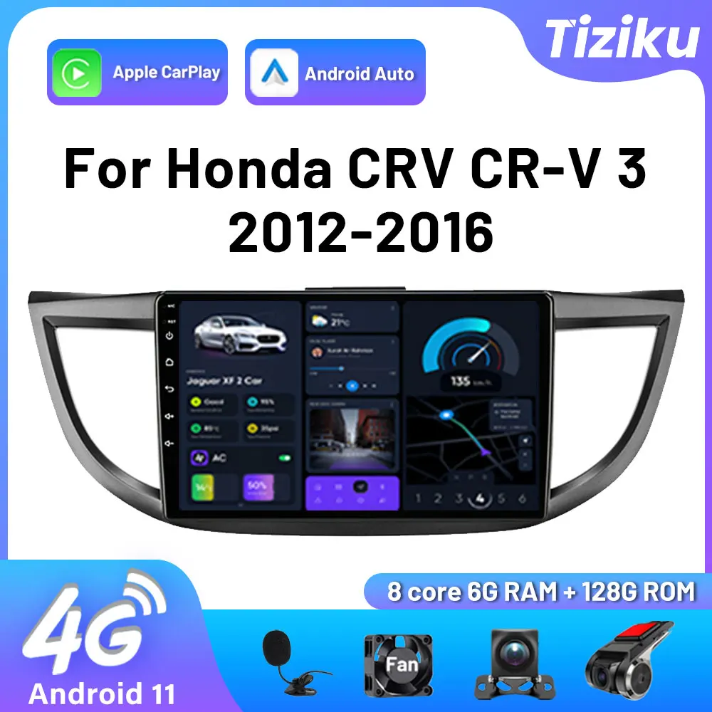 9'' 2Din Android Car Radio GPS Navigation Stereo Subwoofer 4G Carplay Host Automotive Bluetooth Audio For Honda CR-V 2012-2016
9'' 2Din Android Car Radio GPS Navigation Stereo Subwoofer 4G Carplay Host Automotive Bluetooth Audio For Honda CR-V 2012-2016