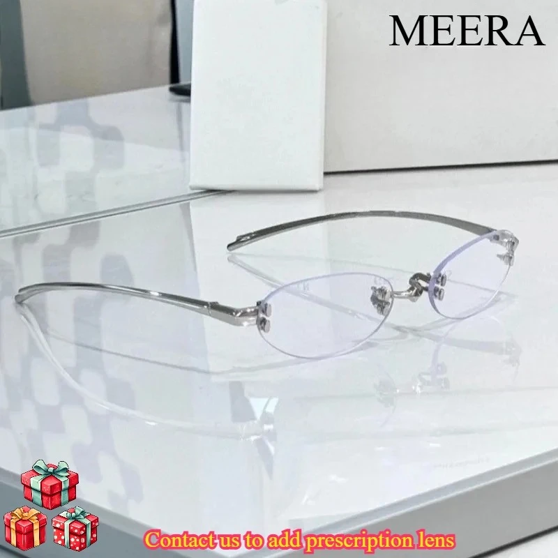 Korean GM Eyeglass Titanium Frameless Optical Glasses Frames Women Oval Small Round Eyeglasses Frame Prescription Myopia Eyewear
Korean GM Eyeglass Titanium Frameless Optical Glasses Frames Women Oval Small Round Eyeglasses Frame Prescription Myopia Eyewear