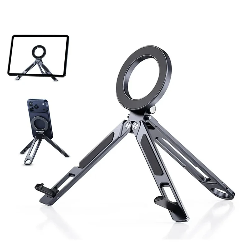 3-in-1 Aluminum Magnetic Phone Tablet Tripod Foldable Selfie Stick with Clip Magsafe Stand for iPhone iPad Tablet Travel
3-in-1 Aluminum Magnetic Phone Tablet Tripod Foldable Selfie Stick with Clip Magsafe Stand for iPhone iPad Tablet Travel