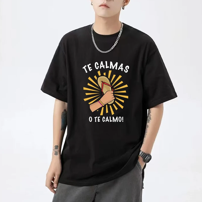 Funny Graphics Spanish Mother Mom Expression Te Calmas printed short sleeve T-shirts Men Women Casual Cotton Oversized tops
Funny Graphics Spanish Mother Mom Expression Te Calmas printed short sleeve T-shirts Men Women Casual Cotton Oversized tops