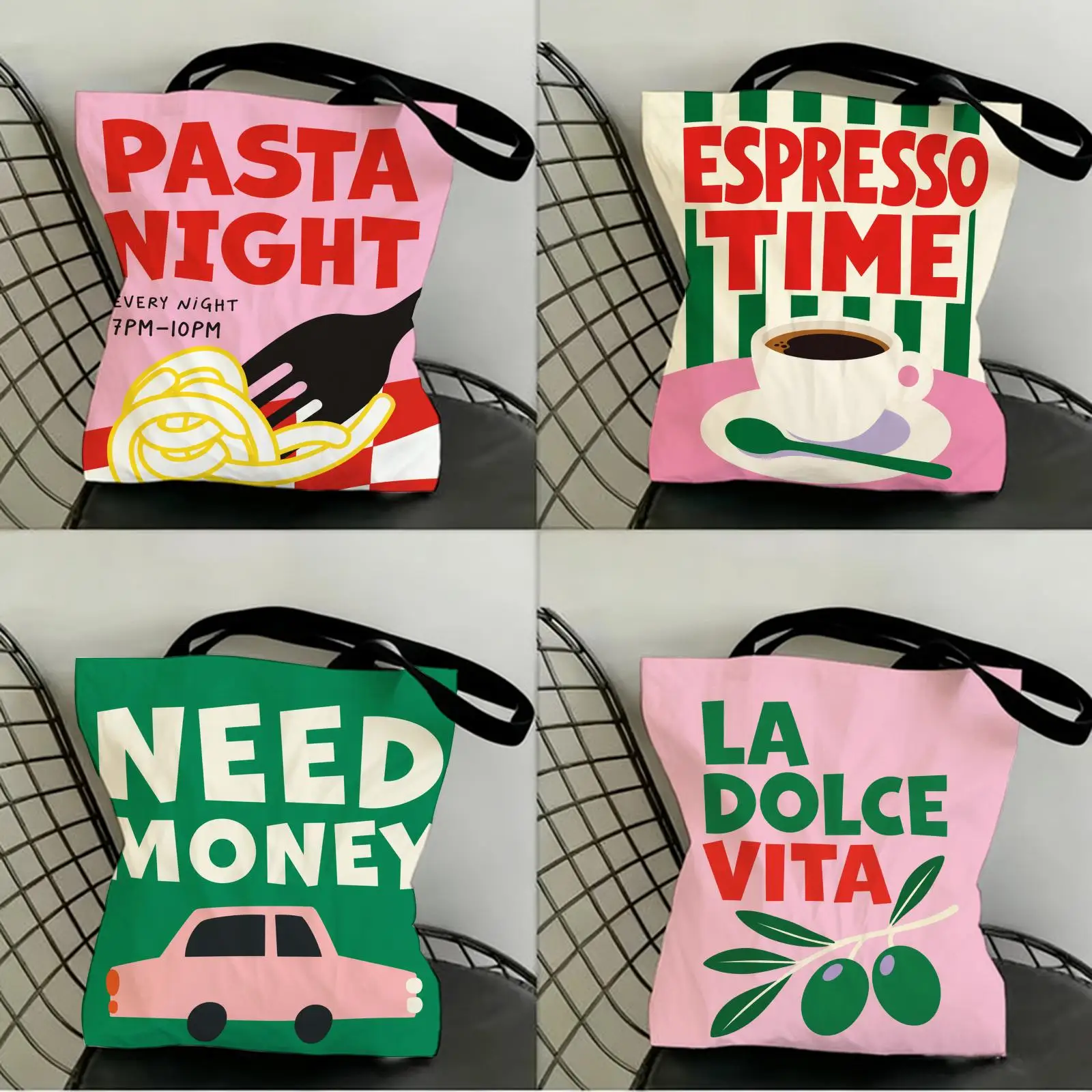 Color Food Art Quote Storage Bags Canvas Double-Sided Print Women Large Tote Bag Durable Beach Picnic Foldable Gift Eco
Color Food Art Quote Storage Bags Canvas Double-Sided Print Women Large Tote Bag Durable Beach Picnic Foldable Gift Eco