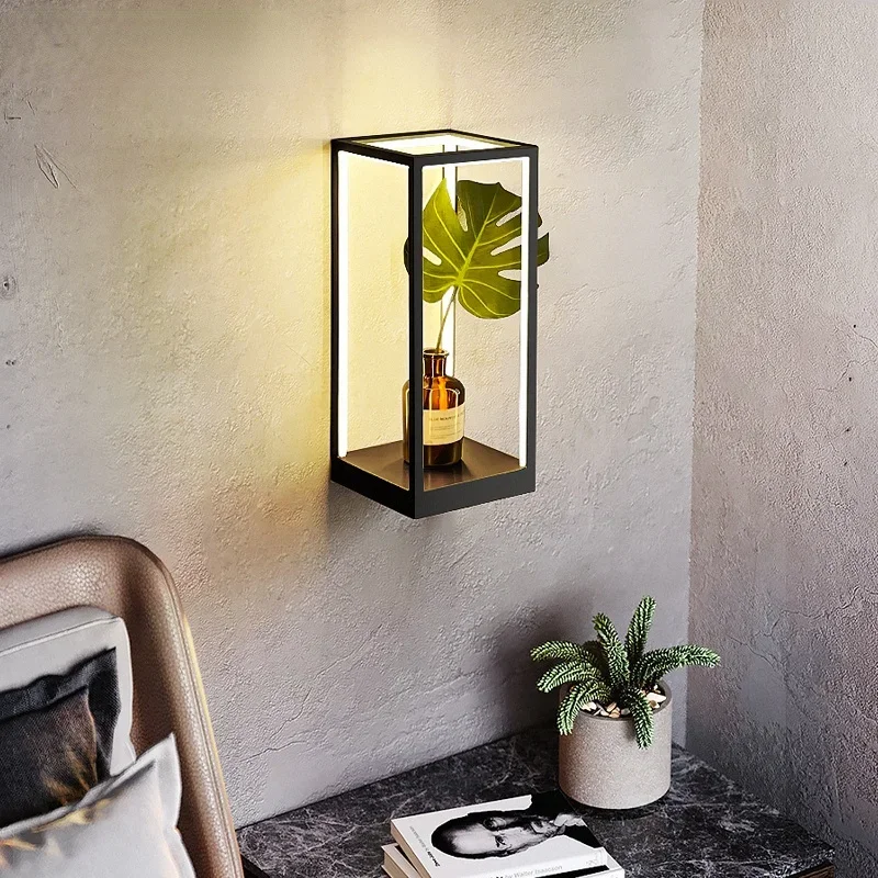 Modern Simple Cube Wall Lamp Black Shelf Bedroom Bedside Lamp Creative Living Room Wall Lights Corridor Box Wall Lamp Room Decor
Modern Simple Cube Wall Lamp Black Shelf Bedroom Bedside Lamp Creative Living Room Wall Lights Corridor Box Wall Lamp Room Decor