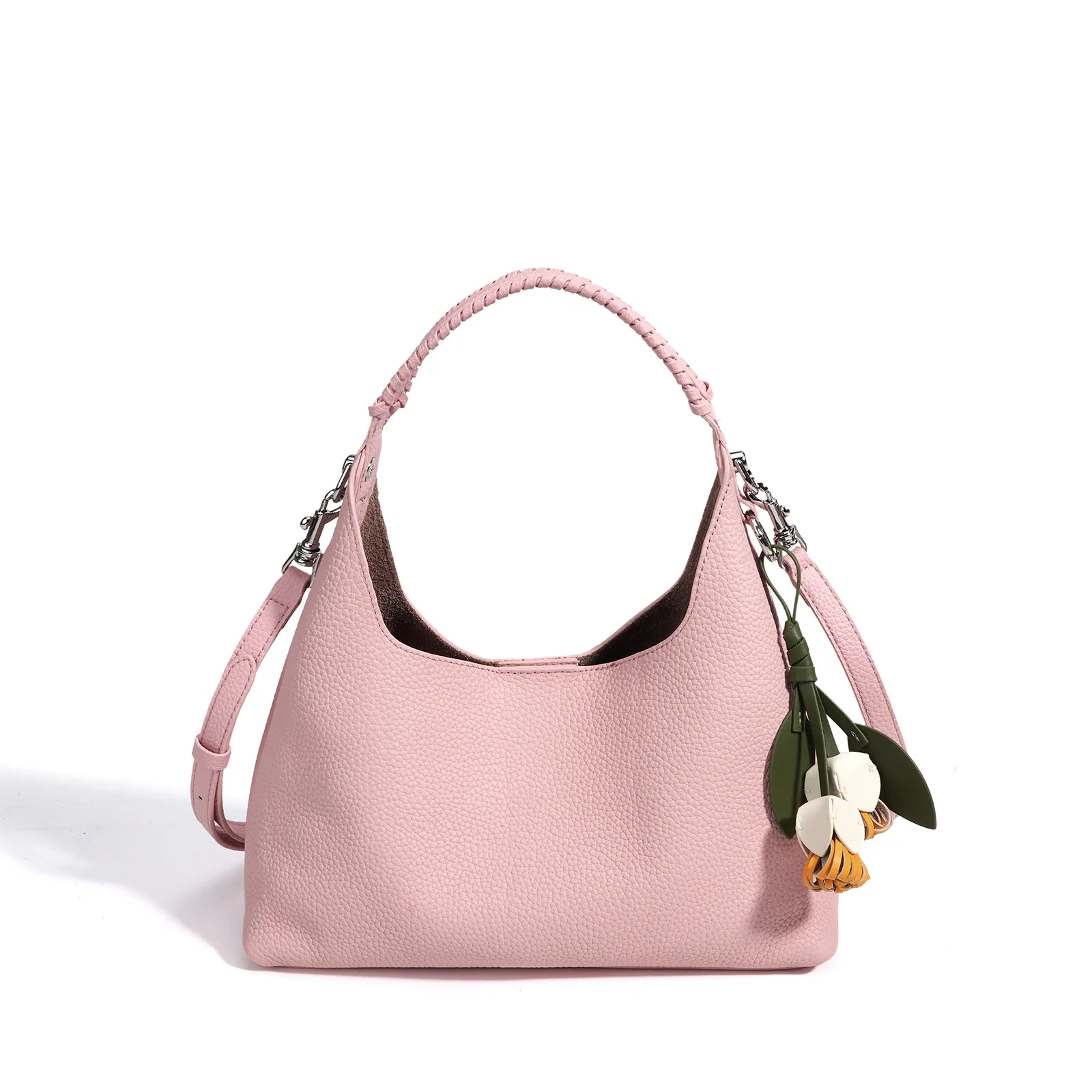 Women's Top-Grain Cowhide Hobo Bag with Charm Adjustable Crossbody Shoulder Bag Multi-use Handbag for Daily Work
Women's Top-Grain Cowhide Hobo Bag with Charm Adjustable Crossbody Shoulder Bag Multi-use Handbag for Daily Work