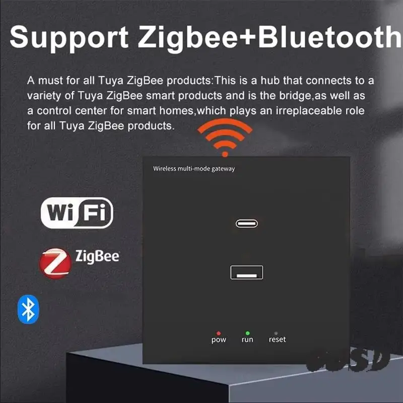 CJSD-Tuya Zigbee Multi-Mode Wall Gateway Bluetooth Smart Life Remote Control Bluetooth Mesh Smart Life Remote Control
CJSD-Tuya Zigbee Multi-Mode Wall Gateway Bluetooth Smart Life Remote Control Bluetooth Mesh Smart Life Remote Control