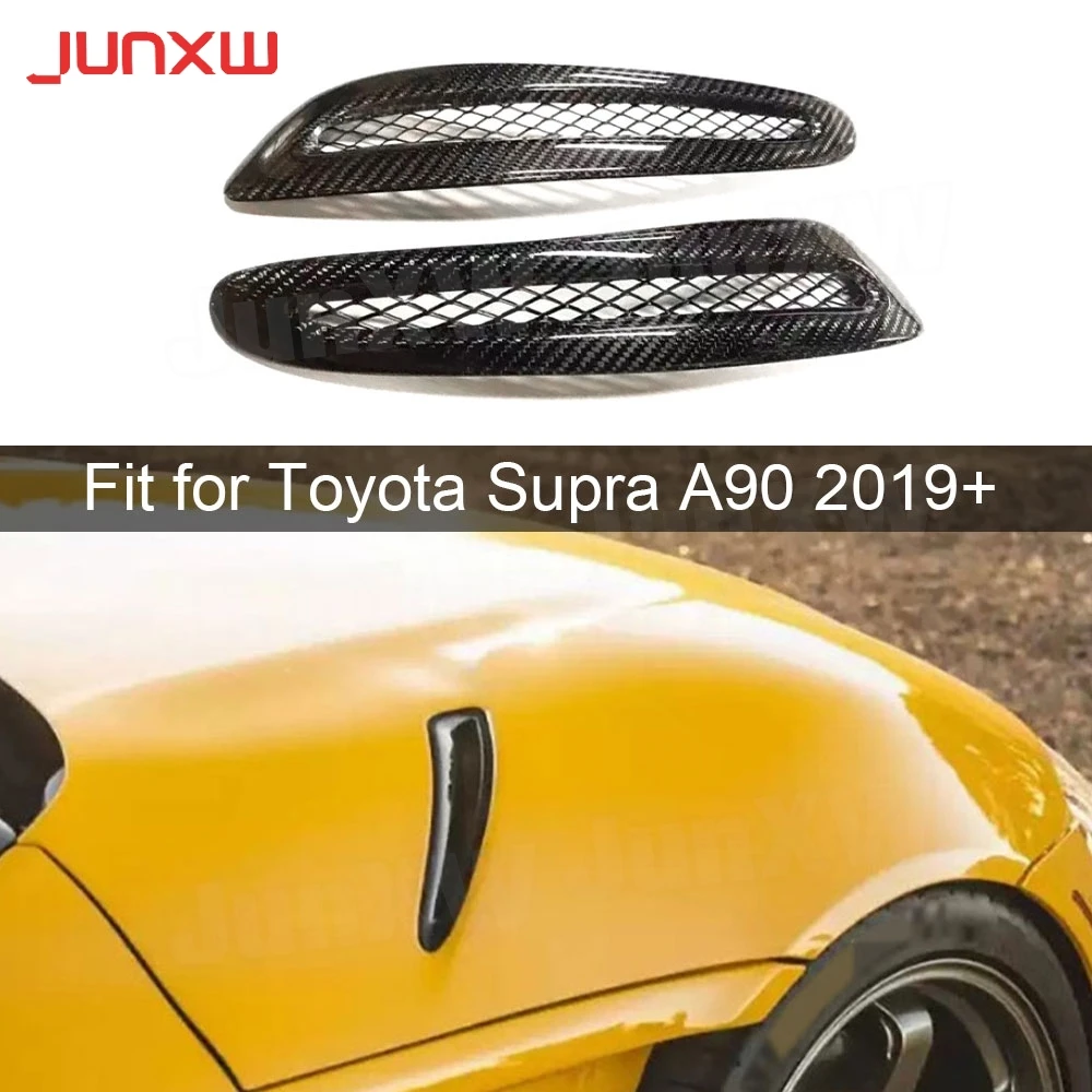for Toyota Supra A90 2019+ Real Carbon Fiber Fender Engine Hood Scoop Bonnet Lid Side Air Vent Outlet Trim Cover Body Kits
for Toyota Supra A90 2019+ Real Carbon Fiber Fender Engine Hood Scoop Bonnet Lid Side Air Vent Outlet Trim Cover Body Kits