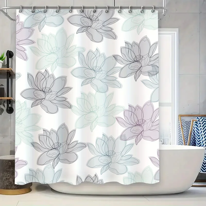 Beautiful Flower Bath Curtain Waterproof Fabric Shower Door Decoration Home Decor Modern Style 180x240cm (Light Blue)
Beautiful Flower Bath Curtain Waterproof Fabric Shower Door Decoration Home Decor Modern Style 180x240cm (Light Blue)