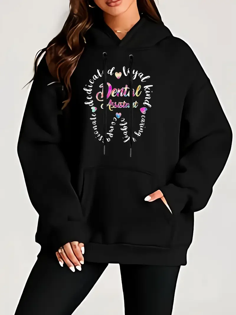 Women's Large Size Sweatshirt Tie Dye Dental Assistant Cute Dental Group Print Lightweight Polyester Hooded With Front Pocket
Women's Large Size Sweatshirt Tie Dye Dental Assistant Cute Dental Group Print Lightweight Polyester Hooded With Front Pocket
