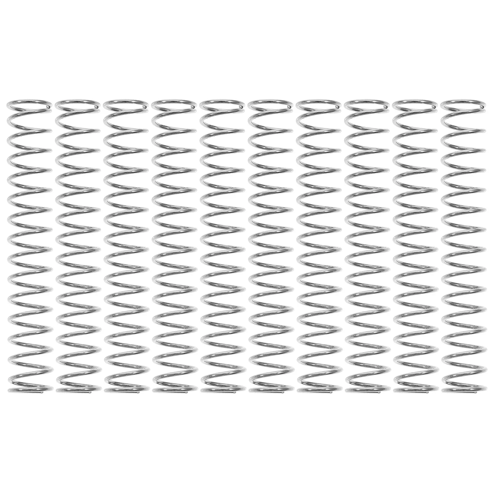10 Pcs 0 8mm Compression Spring Stainless Steel Coil Springs for Repairs Smooth Anti Rust Mechanical Extension
10 Pcs 0 8mm Compression Spring Stainless Steel Coil Springs for Repairs Smooth Anti Rust Mechanical Extension