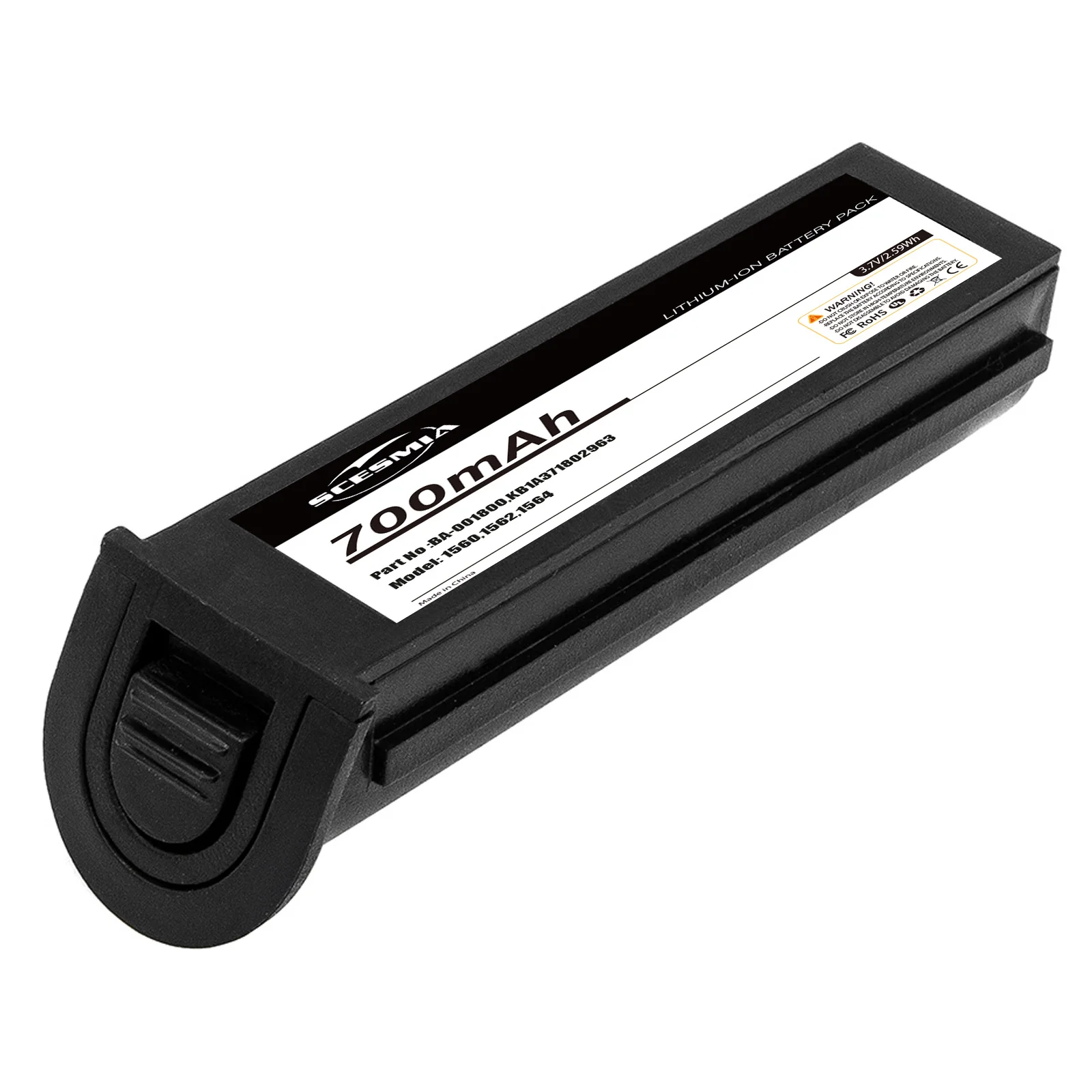 Barcode Scanner Battery For CipherLAB:BA-001800,KB1A371802963,1560,1562,1564,--700mAh / 2.59Wh--Li-ion--3.70V
Barcode Scanner Battery For CipherLAB:BA-001800,KB1A371802963,1560,1562,1564,--700mAh / 2.59Wh--Li-ion--3.70V