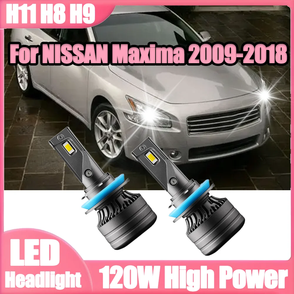 2X LED Headlight H11 H8 H9 Car Front Headlamps Super Bright 20000LM 6000K White 120W 3570 CSP Chips For NISSAN Maxima 2009-2018
2X LED Headlight H11 H8 H9 Car Front Headlamps Super Bright 20000LM 6000K White 120W 3570 CSP Chips For NISSAN Maxima 2009-2018