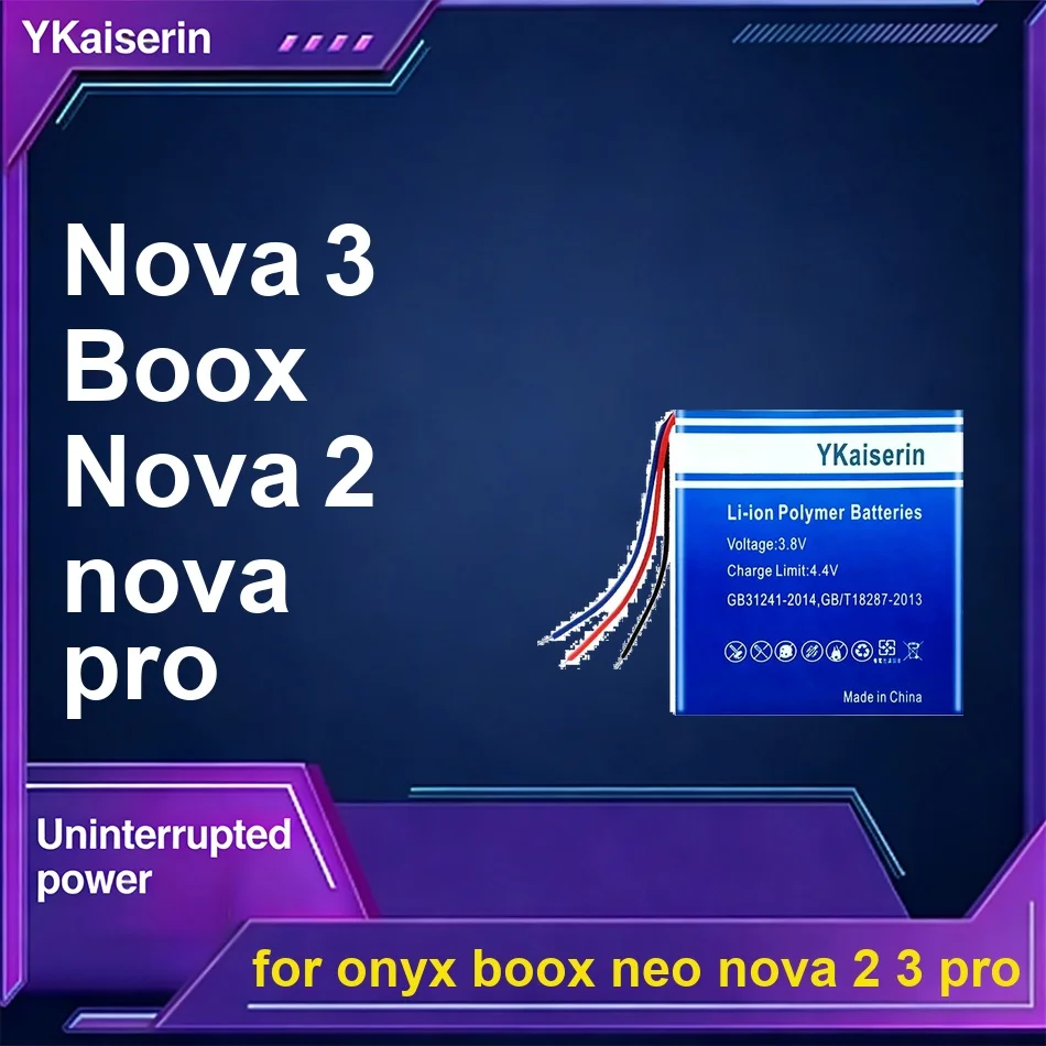 Аккумулятор с длительным сроком службы 3750-5600 мАч для Onyx Boox Neo Nova 2 3 Pro
Аккумулятор с длительным сроком службы 3750-5600 мАч для Onyx Boox Neo Nova 2 3 Pro