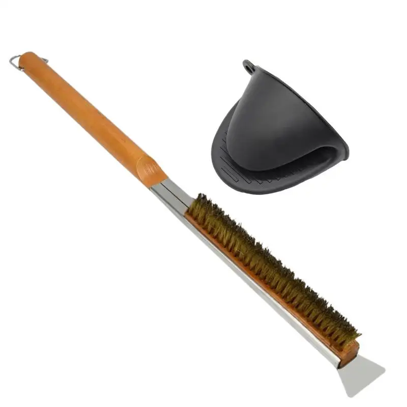 Grill Brush Barbecue Scraper With Long Handle High Heat Resistant Cleaning Brush With Scraper For Kitchen Grill Oven Baking
Grill Brush Barbecue Scraper With Long Handle High Heat Resistant Cleaning Brush With Scraper For Kitchen Grill Oven Baking