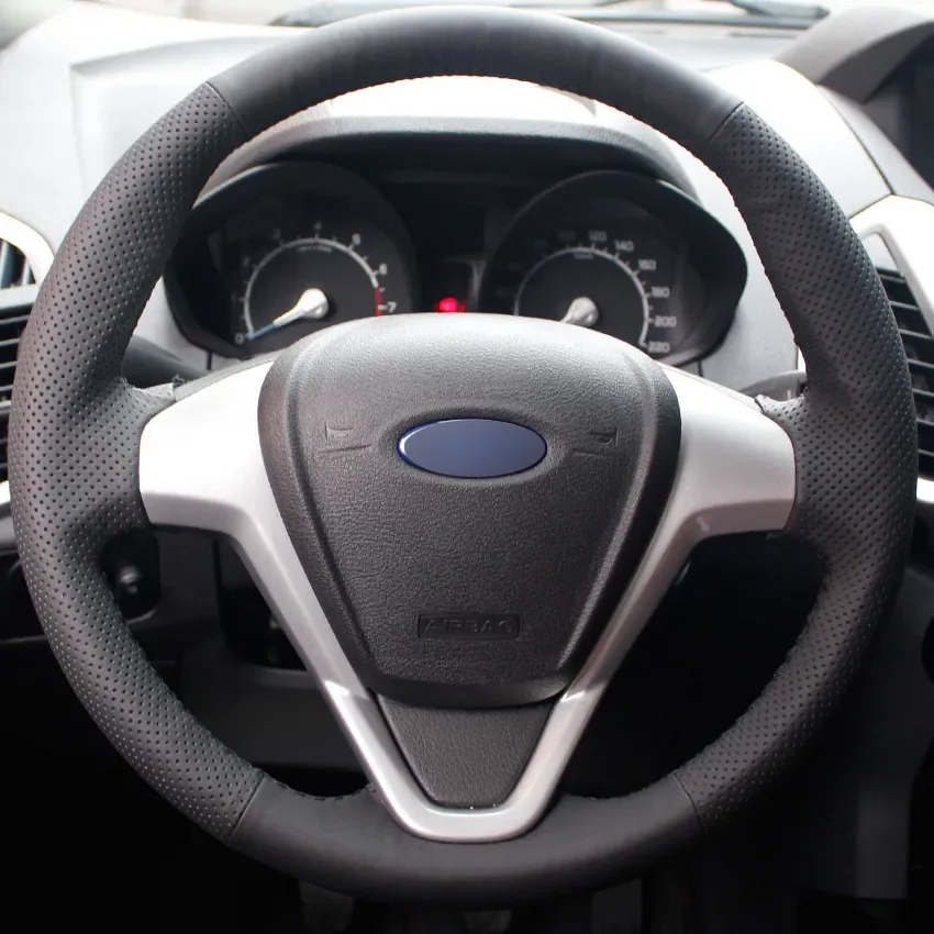 Hand-Stitch Non-slip Genuine Leather Car Steering Wheel Cover Wrap for Ford Fiesta 2008-2013 Ecosport Interior Accessories
Hand-Stitch Non-slip Genuine Leather Car Steering Wheel Cover Wrap for Ford Fiesta 2008-2013 Ecosport Interior Accessories