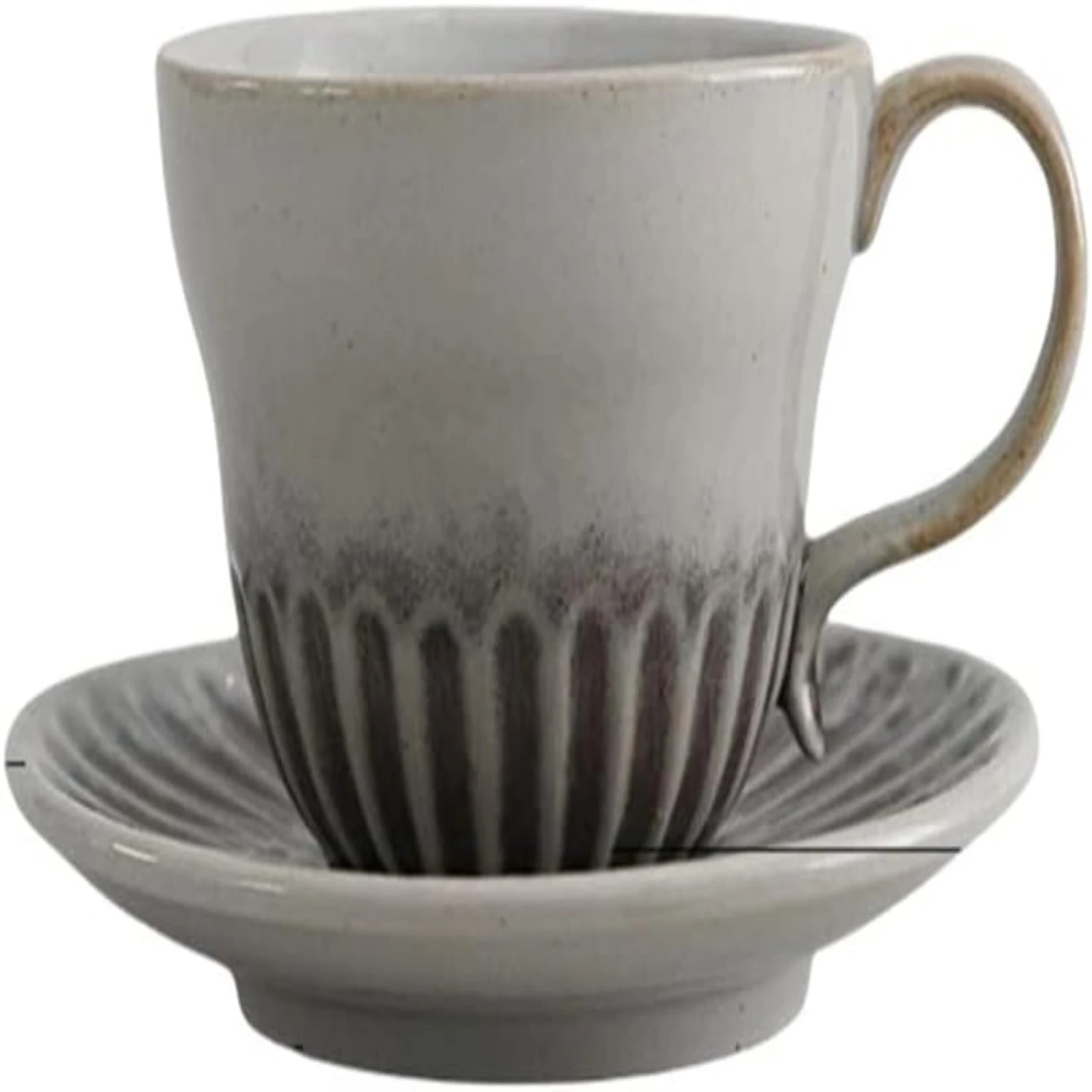 Stylish and Elegant Vintage Light Gray Small Ceramic Tea Cup and Saucer Set - 120ml - Chic and Perfect Latte Mugs with Handle fo
Stylish and Elegant Vintage Light Gray Small Ceramic Tea Cup and Saucer Set - 120ml - Chic and Perfect Latte Mugs with Handle fo
