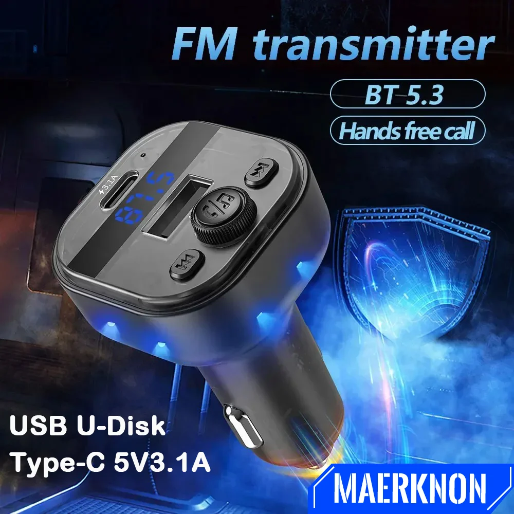 Bluetooth5.3 FM Transmitter Type-C+USB Charger With Ambient Light Car Charger Fast Charging Adapter Auto Accessories Translucent
Bluetooth5.3 FM Transmitter Type-C+USB Charger With Ambient Light Car Charger Fast Charging Adapter Auto Accessories Translucent