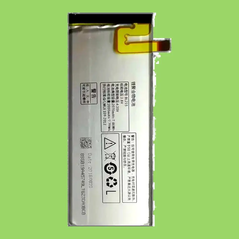 BL215 Mobile Phone Battery 2050Mah High-Efficiency Premium Replacement For Lenovo Vibe X S960 S968T
BL215 Mobile Phone Battery 2050Mah High-Efficiency Premium Replacement For Lenovo Vibe X S960 S968T