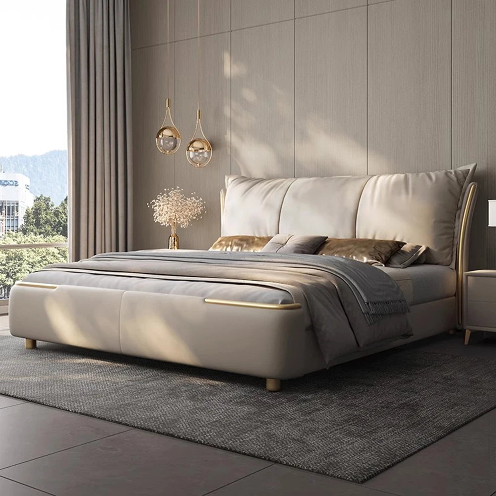 Aesthetic Double Girls Bed Bedroom Modern Nordic Headboard Sleeping Bed Frames Queen Size 180x200 Lit Deux Place Decoration
Aesthetic Double Girls Bed Bedroom Modern Nordic Headboard Sleeping Bed Frames Queen Size 180x200 Lit Deux Place Decoration