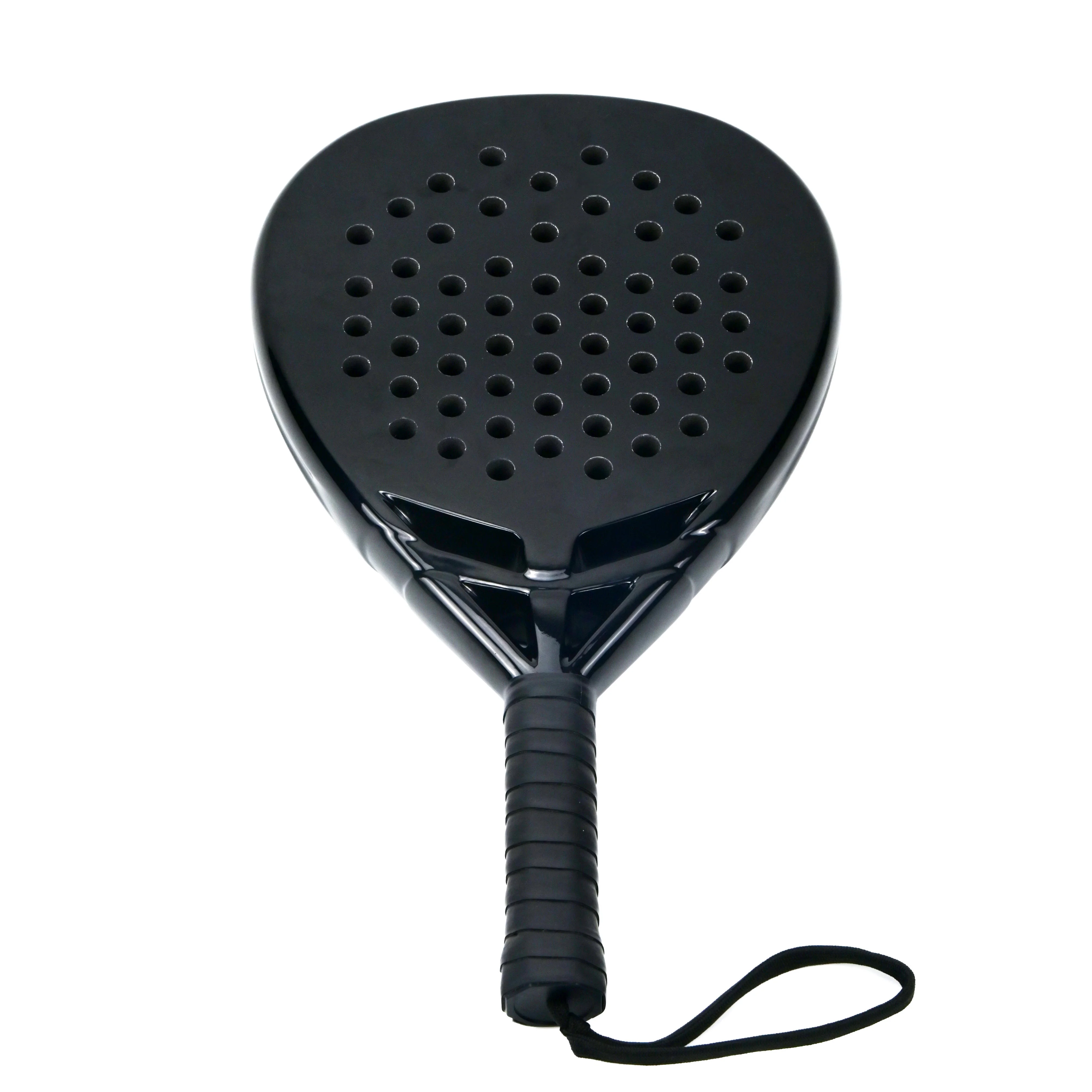 New shape Carbon fiber material padel racket, standard 25.8x27cm weight, factory direct customizable polyester string ou
New shape Carbon fiber material padel racket, standard 25.8x27cm weight, factory direct customizable polyester string ou