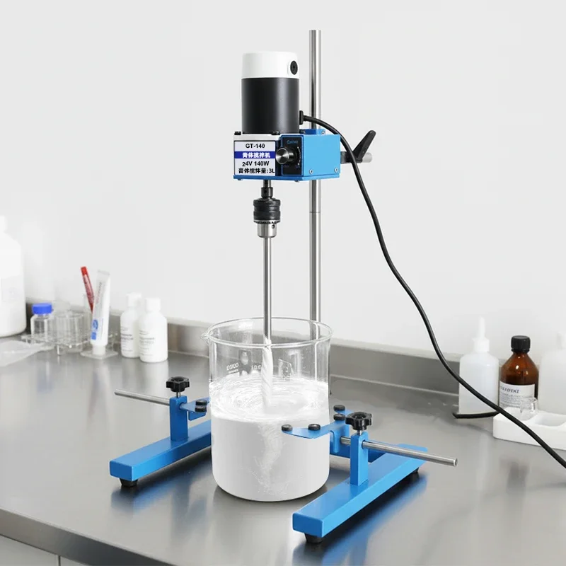 High Power Electric Paste Stirrer, 90-200W, 1-8L, 400RPM, Manual Lifting Lab Mixer for Cosmetics, Paint, Cement & Adhesive
High Power Electric Paste Stirrer, 90-200W, 1-8L, 400RPM, Manual Lifting Lab Mixer for Cosmetics, Paint, Cement & Adhesive