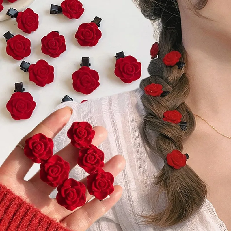 30pcs/Red Mini Rose Hair Clip flannel Flower Hair Barrettes Vintage Bridal Hair Pins for Girls Wedding Halloween Christmas
30pcs/Red Mini Rose Hair Clip flannel Flower Hair Barrettes Vintage Bridal Hair Pins for Girls Wedding Halloween Christmas