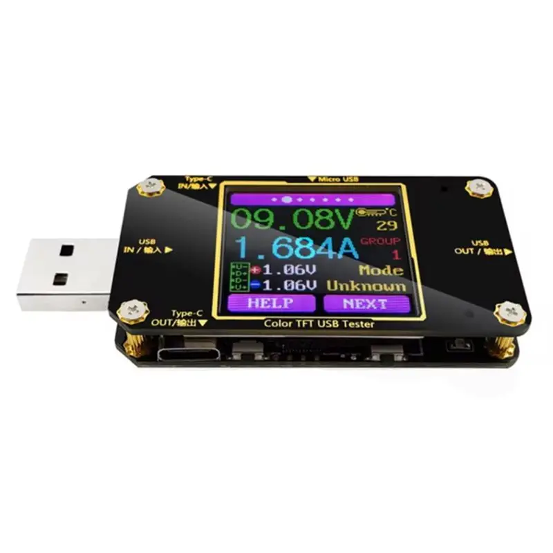 Safety Tester Current And Voltage Monitor Digital USB Color LCD Instrument PD Battery Capacity
Safety Tester Current And Voltage Monitor Digital USB Color LCD Instrument PD Battery Capacity