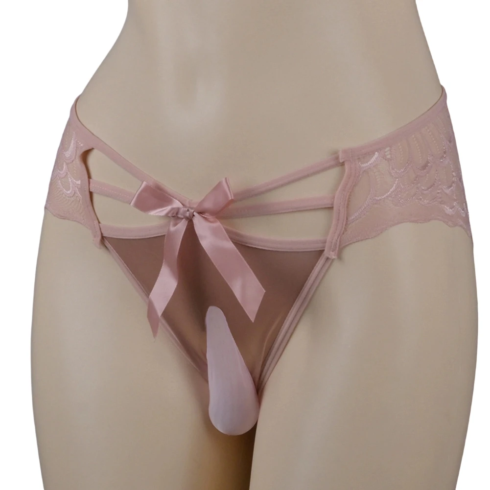 Men Perspective Lace Egg Pouch Briefs Sexy Hollow Out Lingerie Bikini Panties Underwear With Bow Decoration
Men Perspective Lace Egg Pouch Briefs Sexy Hollow Out Lingerie Bikini Panties Underwear With Bow Decoration