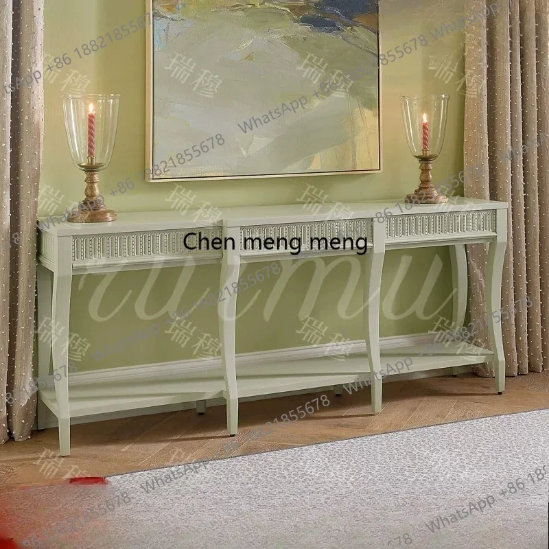 French entrance cabinet American retro simple solid wood decorative cabinet living room integrated cabinet
French entrance cabinet American retro simple solid wood decorative cabinet living room integrated cabinet