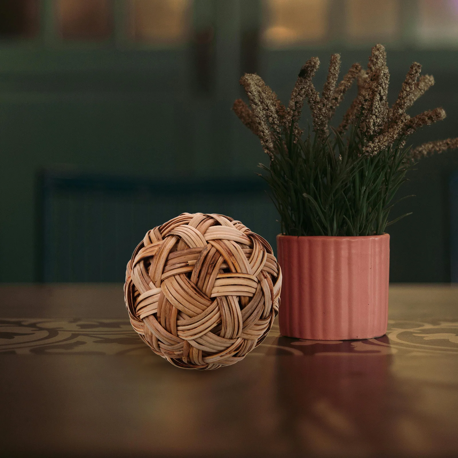 Unique Bamboo Woven Ball Ornament Hollow Decorative Accent for Home Office Desktop Table Decor Bamboo Woven Ball
Unique Bamboo Woven Ball Ornament Hollow Decorative Accent for Home Office Desktop Table Decor Bamboo Woven Ball