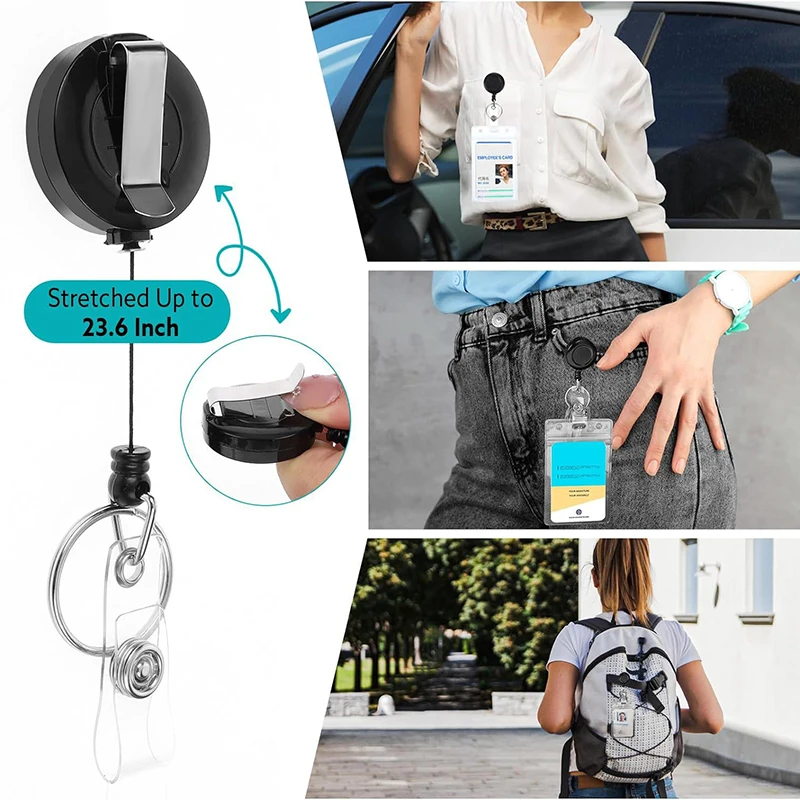 Профессиональный набор держателей для удостоверений личности, двойной прозрачный чехол с выдвижным ремешком, черный зажим для бульдога для значка безопасности компании
Профессиональный набор держателей для удостоверений личности, двойной прозрачный чехол с выдвижным ремешком, черный зажим для бульдога для значка безопасности компании