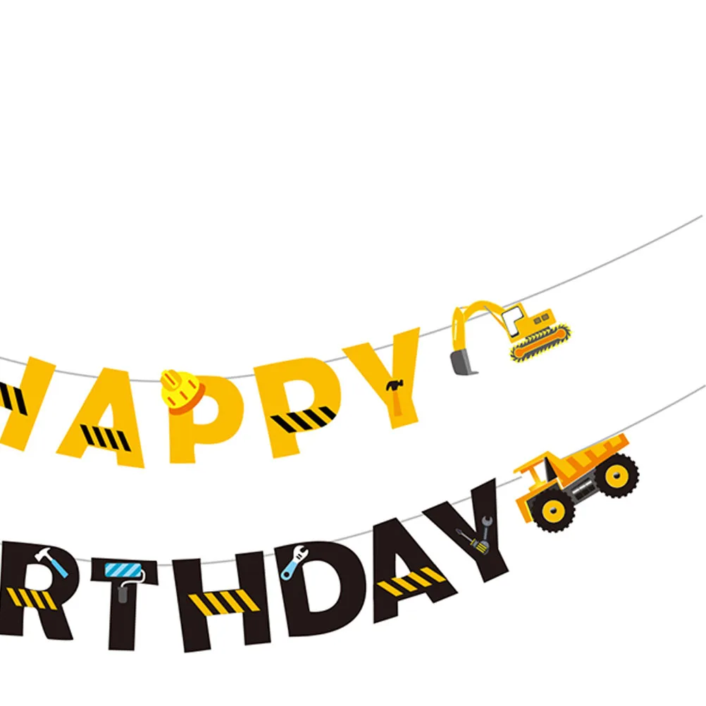 Birthday Banner Party Decoration Garland for Hanging Kids Room Wall Birthday Party Supplies Festive Atmosphere Construction Car
Birthday Banner Party Decoration Garland for Hanging Kids Room Wall Birthday Party Supplies Festive Atmosphere Construction Car