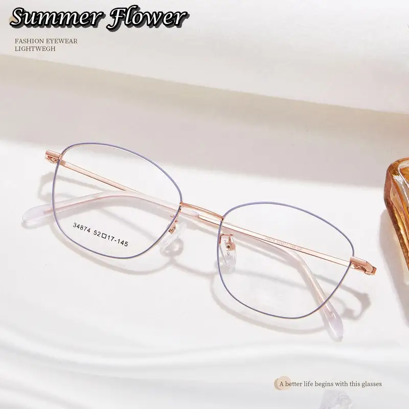 Women Elegant Designer Optical Eyeglasses Frame Fashion Lady Light Reading Glasses for Prescription Lenses Multifocal
Women Elegant Designer Optical Eyeglasses Frame Fashion Lady Light Reading Glasses for Prescription Lenses Multifocal