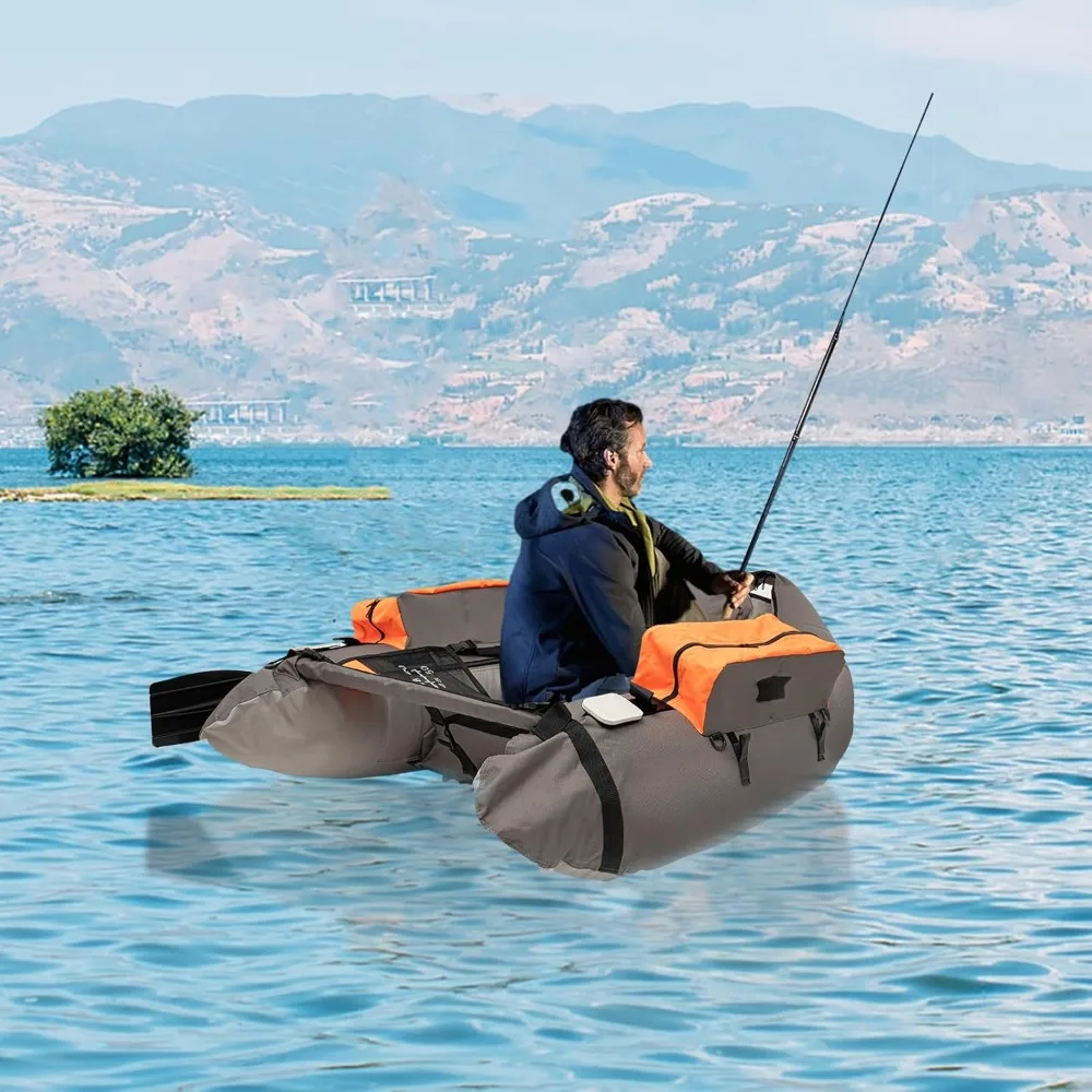 Inflatable Outdoor Fishing Boat W/2 Storage Pockets and 90-180° Adjustable Backrest for Fishing Rafting Exploring
Inflatable Outdoor Fishing Boat W/2 Storage Pockets and 90-180° Adjustable Backrest for Fishing Rafting Exploring