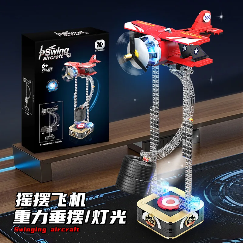 460pcs MOC Technical Gravity Swing Plane Building Blocks Gladiator Biplane Bricks Model Toys for Children birthday Gift Set
460pcs MOC Technical Gravity Swing Plane Building Blocks Gladiator Biplane Bricks Model Toys for Children birthday Gift Set
