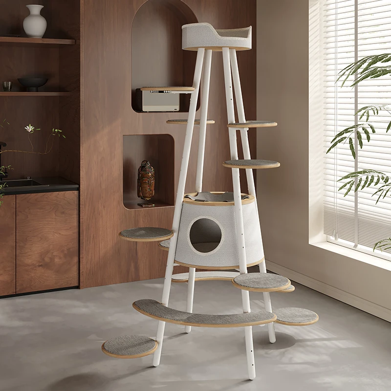 Cat Climbing Frame Large Deluxe Version Premium Tree Integrated Solid Wood Multi-giant Cat Frame
Cat Climbing Frame Large Deluxe Version Premium Tree Integrated Solid Wood Multi-giant Cat Frame