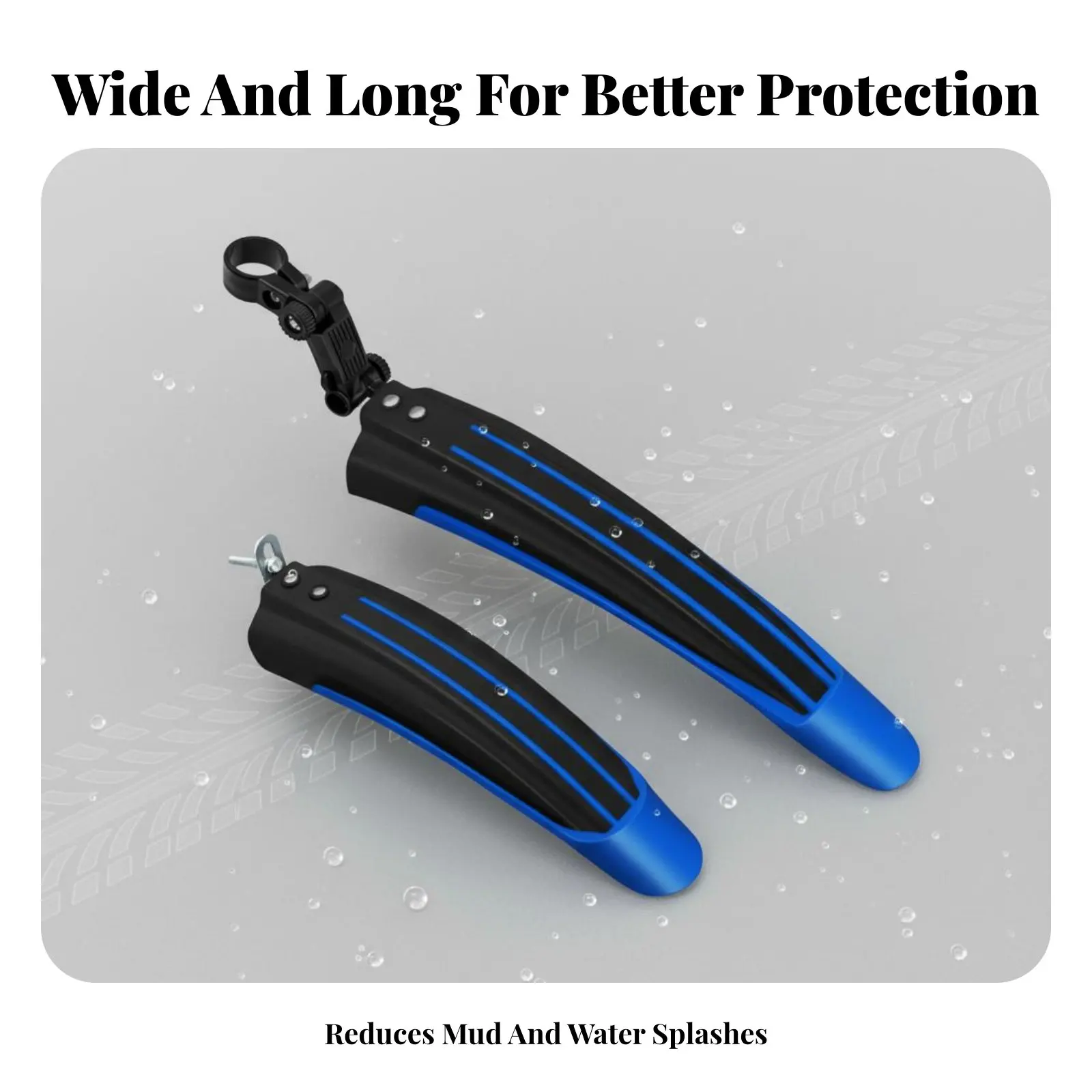 2 Pieces Universal Mountain Bike Mudguards Lightweight Mountain Bike Fenders Adjustable Cycle Mudguard Set Extended Length
2 Pieces Universal Mountain Bike Mudguards Lightweight Mountain Bike Fenders Adjustable Cycle Mudguard Set Extended Length